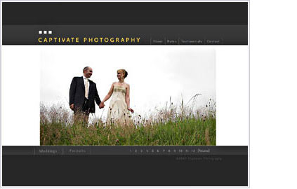 Captivate Photo website design