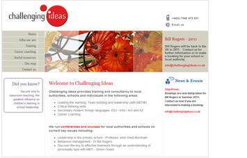 Challenging Ideas Website